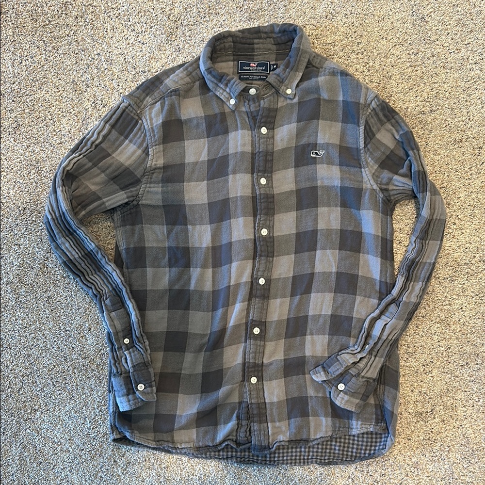 Vineyard Vines Gray Casual Button Down Shirt